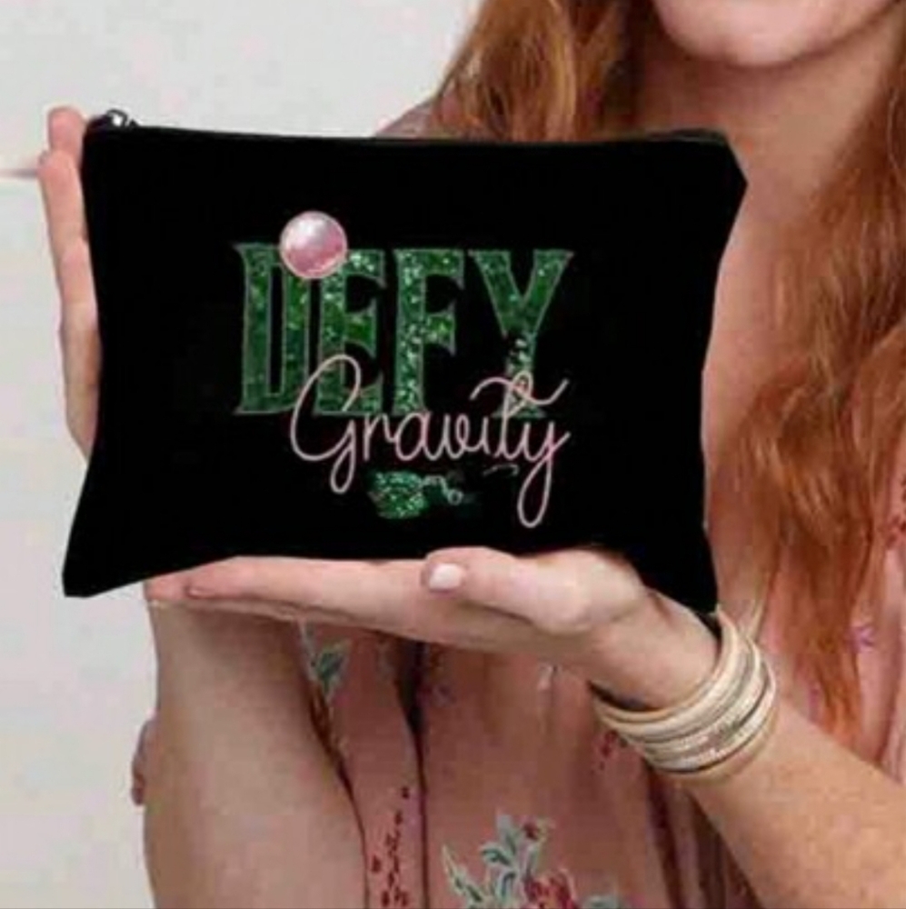 🆕️ Wicked 'Defy Gravity' Black Travel Pouch